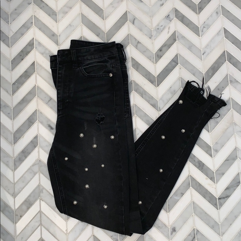 (Size 24) pearl black jeans